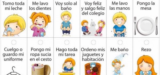 rutinas niños horarios