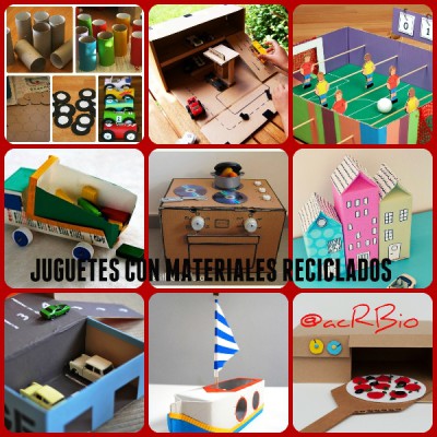 Jugetes material reciclado Collage