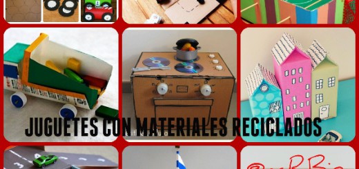 Jugetes material reciclado Collage