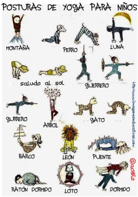 Posturas yoga para niños