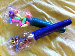 instrumentos musicales reciclados maracas 1