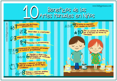 Beneficios de las manualidades creativas para niños 1