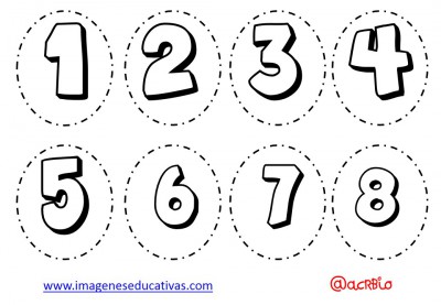 Abecedario para colorear y numeros (5)