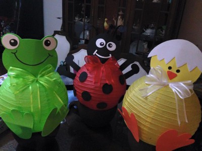 Móviles lamparas de papel (7)