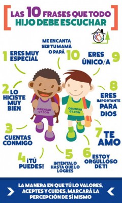 10 Frases que tu hijo debe escuchar