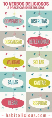 10 verbos a practicar en estos días