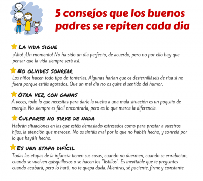 5 Consejos que los buenos padres se repiten cada día