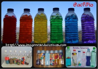 Botellas sensoriales - Actividades Infantil