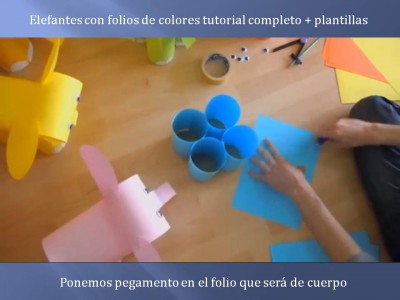 Elefantes con folios de colores tutorial (4)