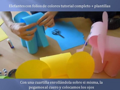 Elefantes con folios de colores tutorial (7)