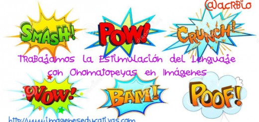Estimulación del lenguaje con Onomatopeyas en imágenes Portada