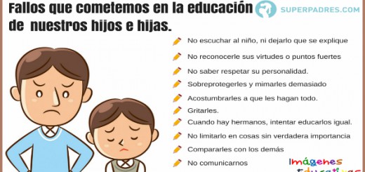 Fallos que cometemos en la educación de nuestros hijos e hijas Portada