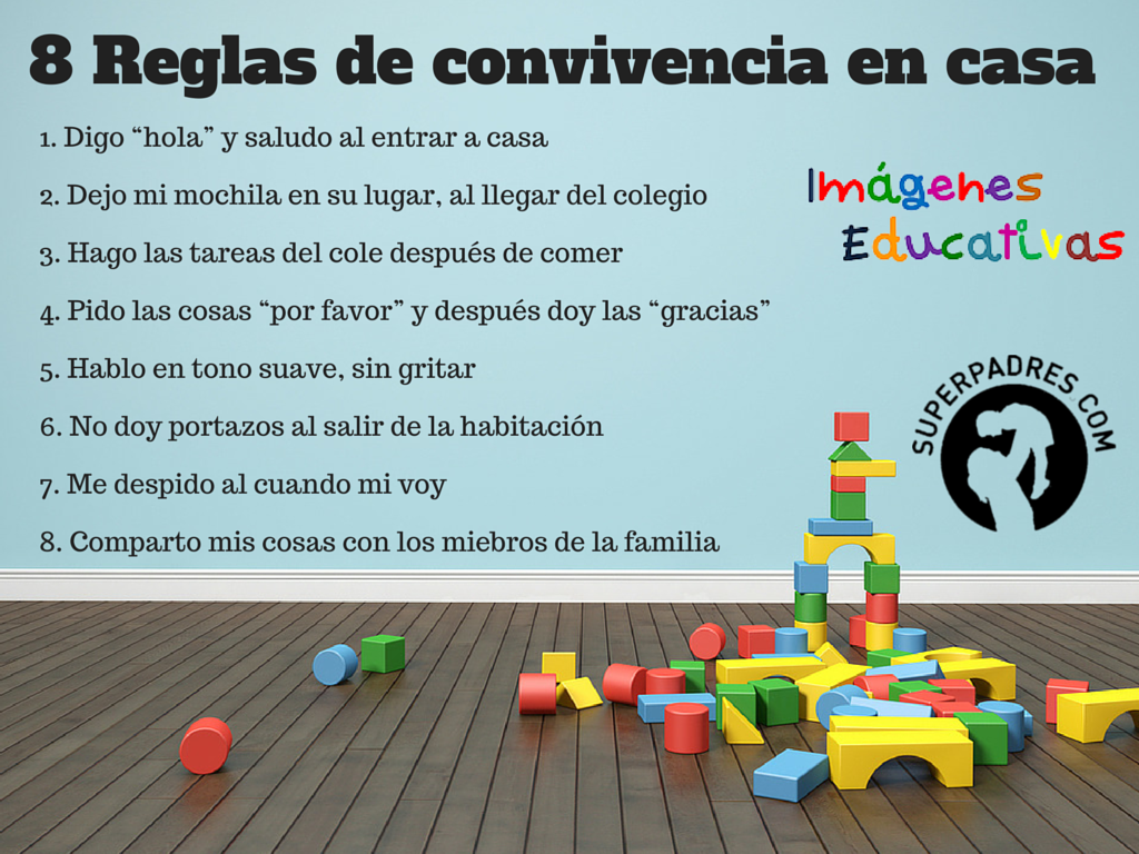 Las 8 reglas de convivencia en casa