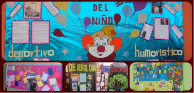 Periodico mural Abril collage