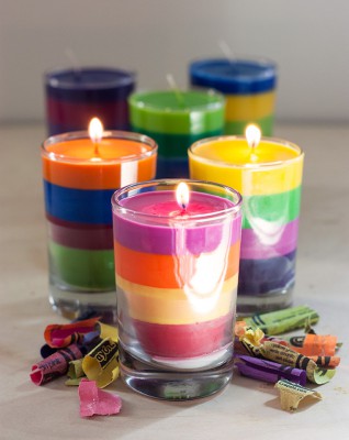 Reciclamos nuestras ceras y crayones para convertirlos en velas decorativas.  (7)
