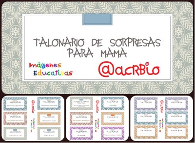 Talonario de Sorpresas para mama Imagenes Educativas Collage