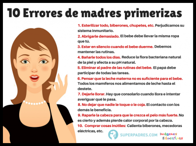 10 Errores de las madres primerizas