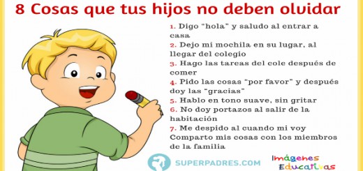 Cosas que tus hijos no deben olvidar Portada