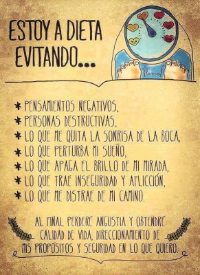 Estoy a dieta y evitando