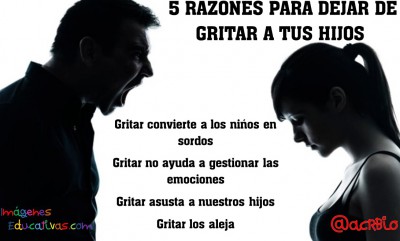 5 razones para dejar de gritar a tus hijos