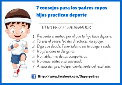 Consejos para padres de hij@s deportistas