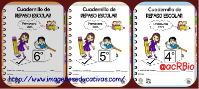 Cuadernillos de Repaso Escolar Cuarto Portada