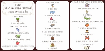 30 cosas que los niños deberían experimentar antes de cumplir los 6 años