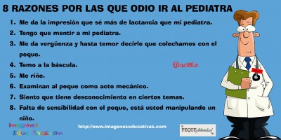 8 RAZONES POR LAS QUE ODIO IR AL PEDIATRA.