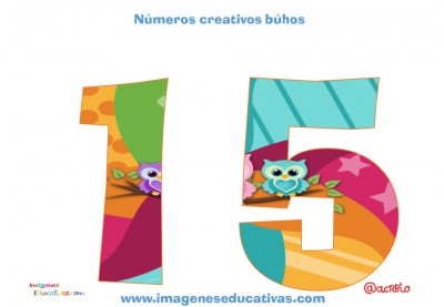 Números creativos Búhos 1 al 20 (15)