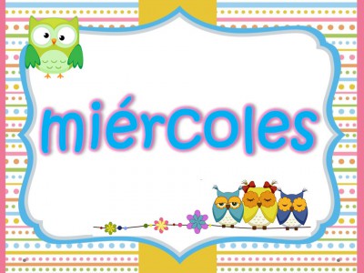 Días de la semana Motivo Búhos (4)