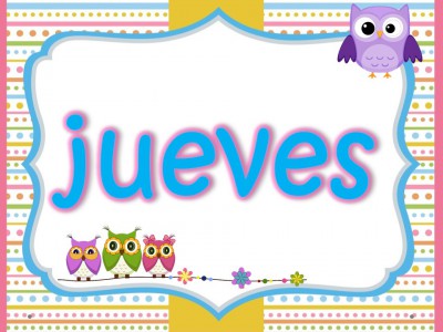 Días de la semana Motivo Búhos (5)