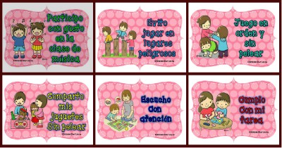Normas para infantil, Preescolar y Primaria. Imprimibles Portada