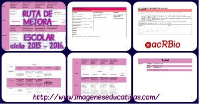 RUTA DE MEJORA ESCOLAR ciclo 2015 - 2016 portada 4