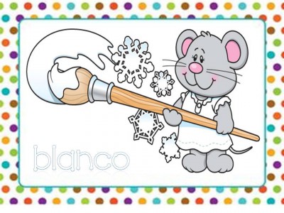 Tarjetas aprendemos los colores con en ratón Colorín (4)