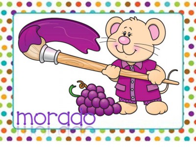 Tarjetas aprendemos los colores con en ratón Colorín (5)
