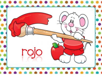 Tarjetas aprendemos los colores con en ratón Colorín (6)