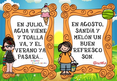 Tarjetas imprimibles cada mes con refrán la mano se dan. (9)
