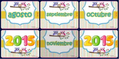 Tarjetas meses Portada