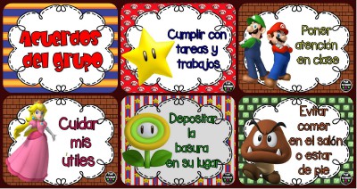 Acuerdos de Grupo. Motivos Mario Bros Portada