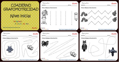 Completo Cuaderno de Aprestamiento trabajamos la Grafomotricidad Portada