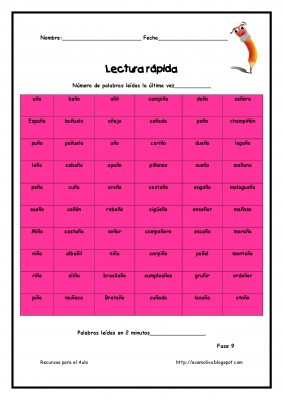 Cuaderno para mejorar la lectura. Lectura Rápida (26)