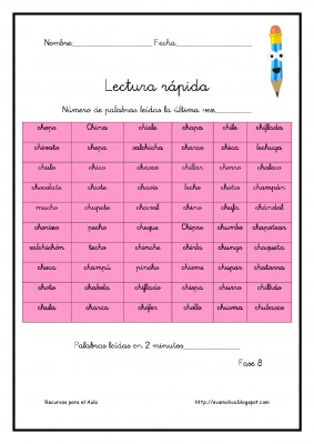 Cuaderno para mejorar la lectura. Lectura Rápida (39)