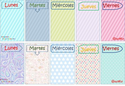 Planificadores Semanales Diferentes Formatos (2)