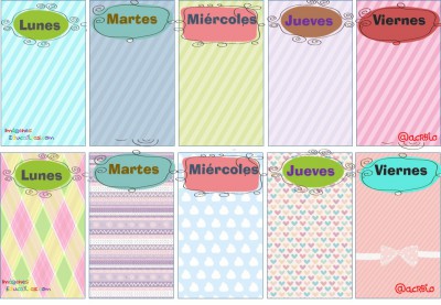 Planificadores Semanales Diferentes Formatos (3)