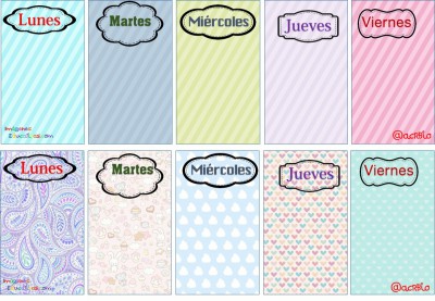 Planificadores Semanales Diferentes Formatos (4)