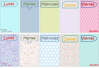 Planificadores Semanales Diferentes Formatos (9)