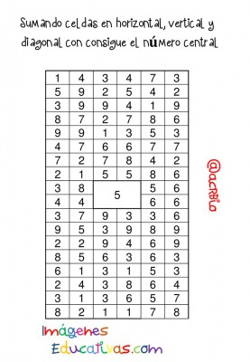 Sopas de Numeros Repasamos la suma (10)