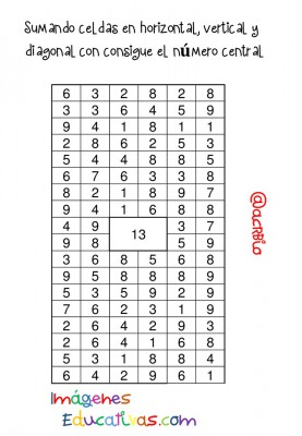 Sopas de Numeros Repasamos la suma (11)