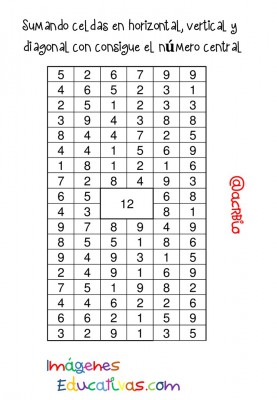 Sopas de Numeros Repasamos la suma (3)