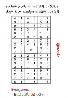 Sopas de Numeros Repasamos la suma (8)
